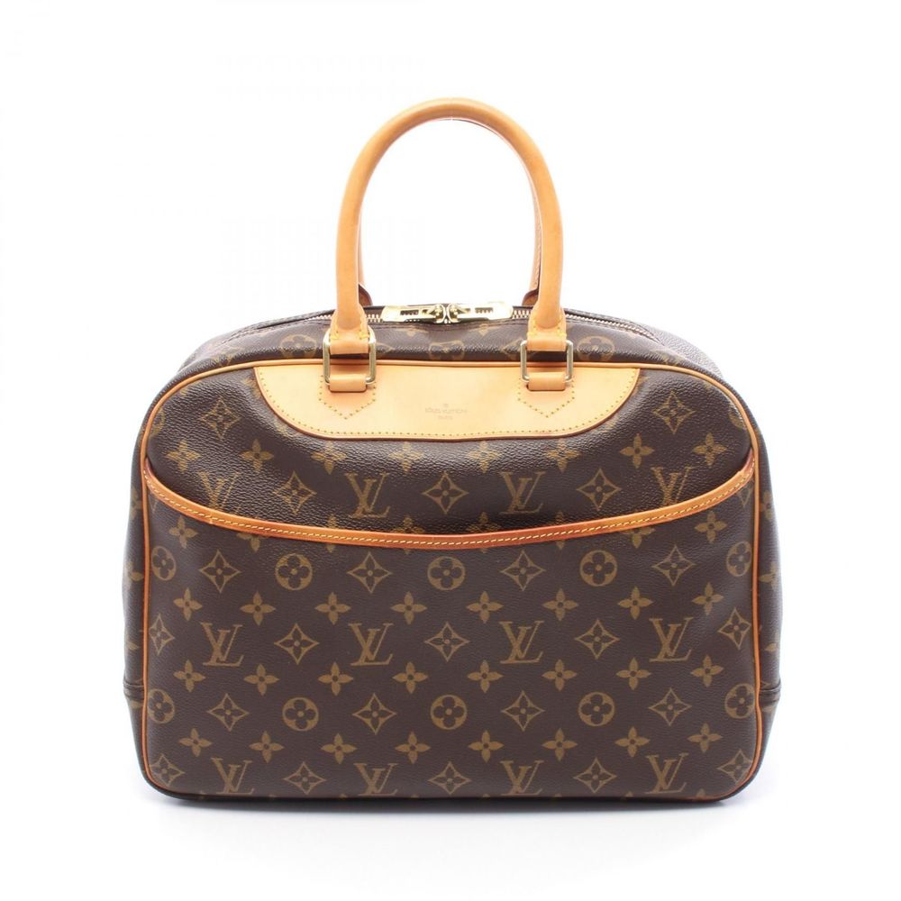 Used Louis Vuitton Deauville Monogram Brown Handbag